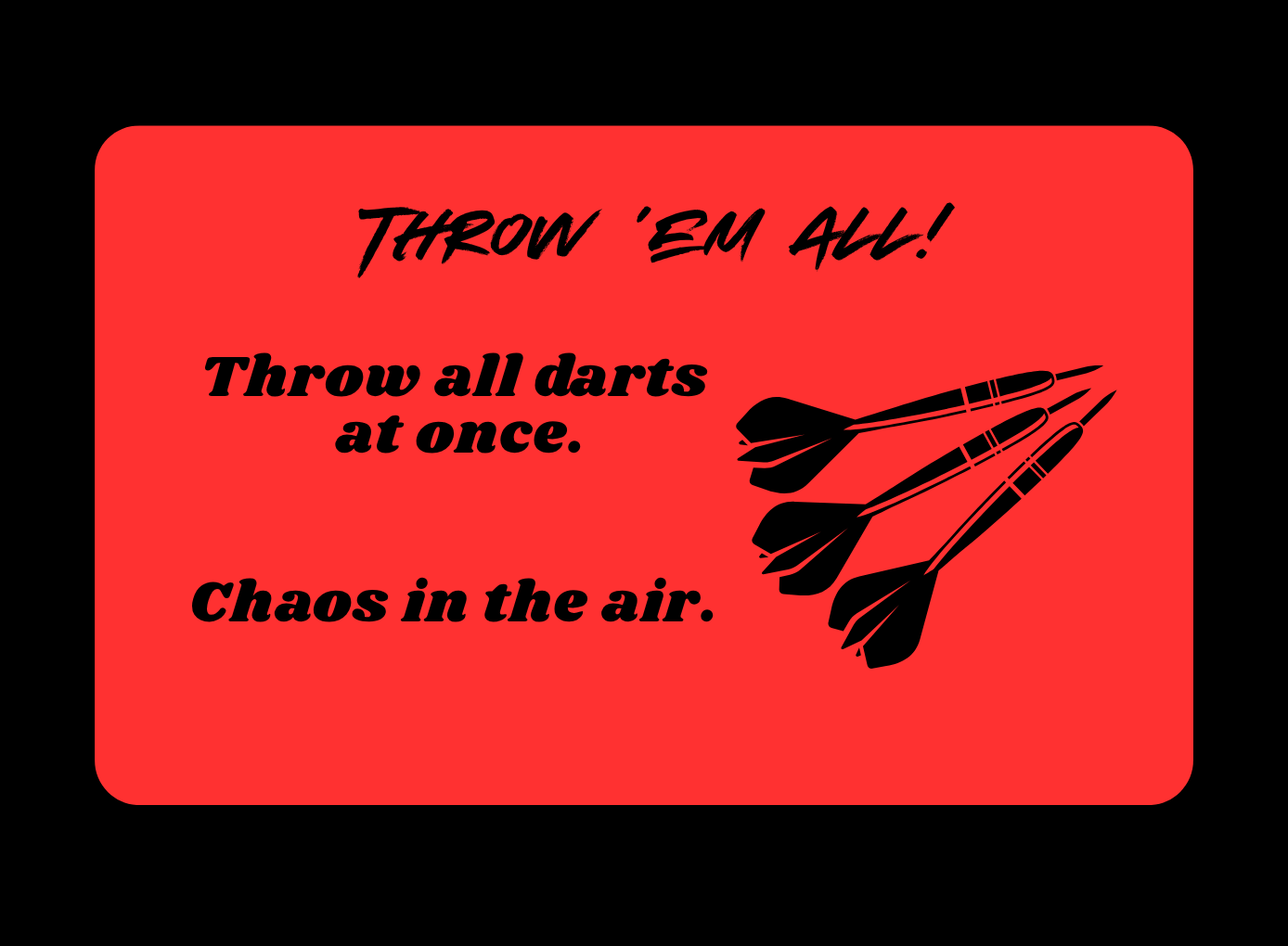 Pre-Order Disaster Darts Card Game